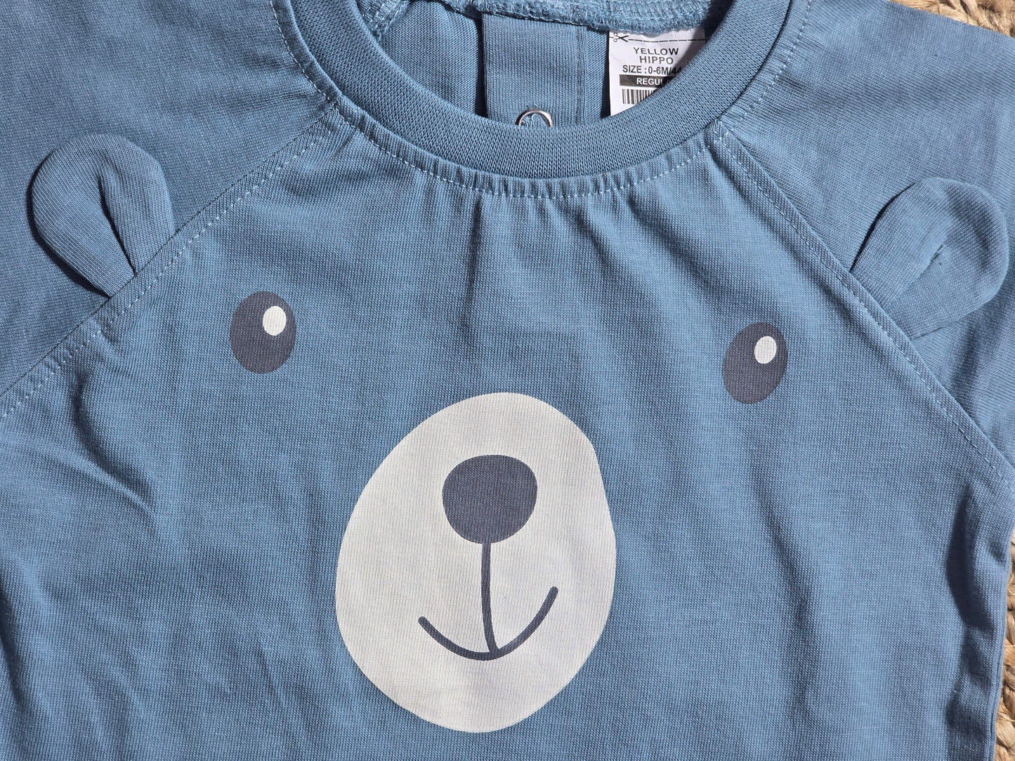 Baby's shorts set - blue bear