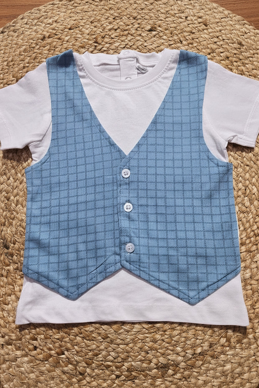 Baby's t-shirt - blue coat