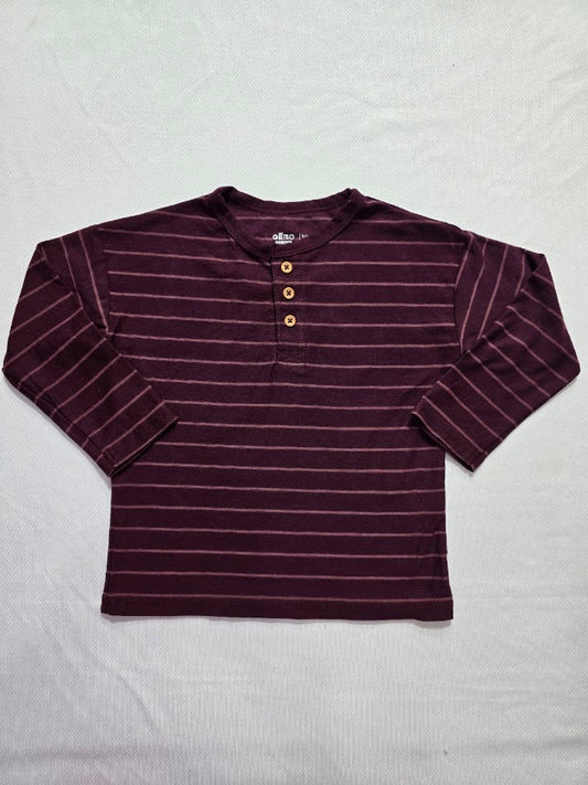 Baby's t-shirt - stripes maroon