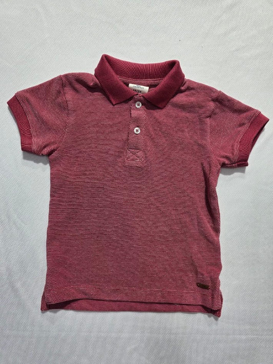 Baby's polo t-shirt - dark peach