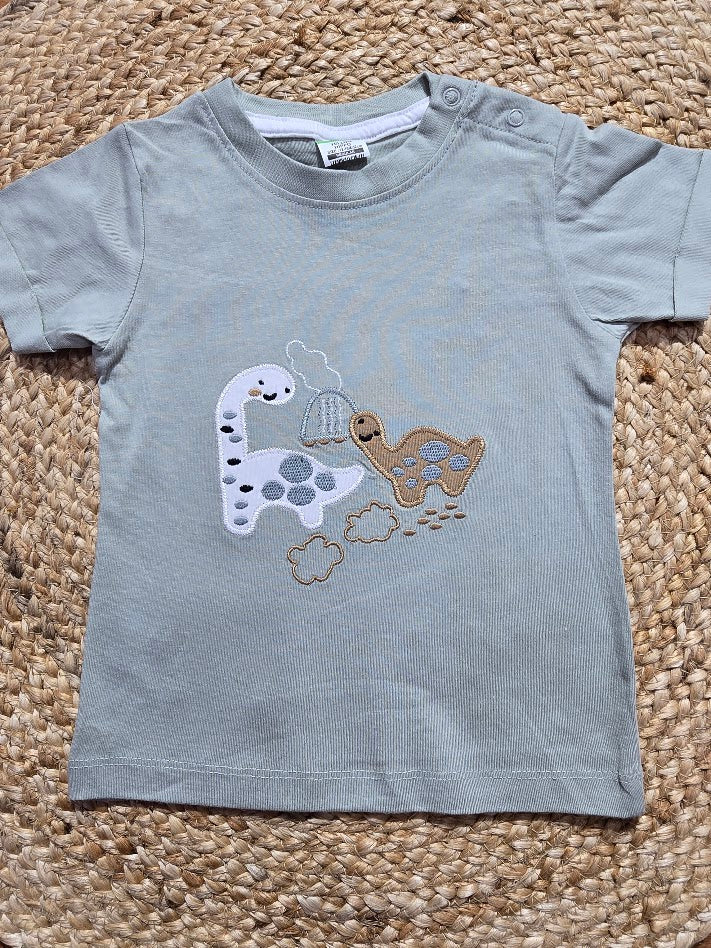 Baby's t-shirt - green dino