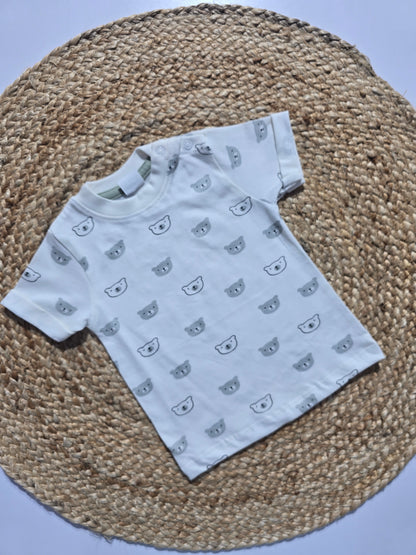 Baby's t-shirt - w/g/bear face