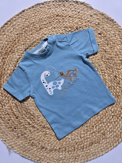 Baby's t-shirt - blue dino