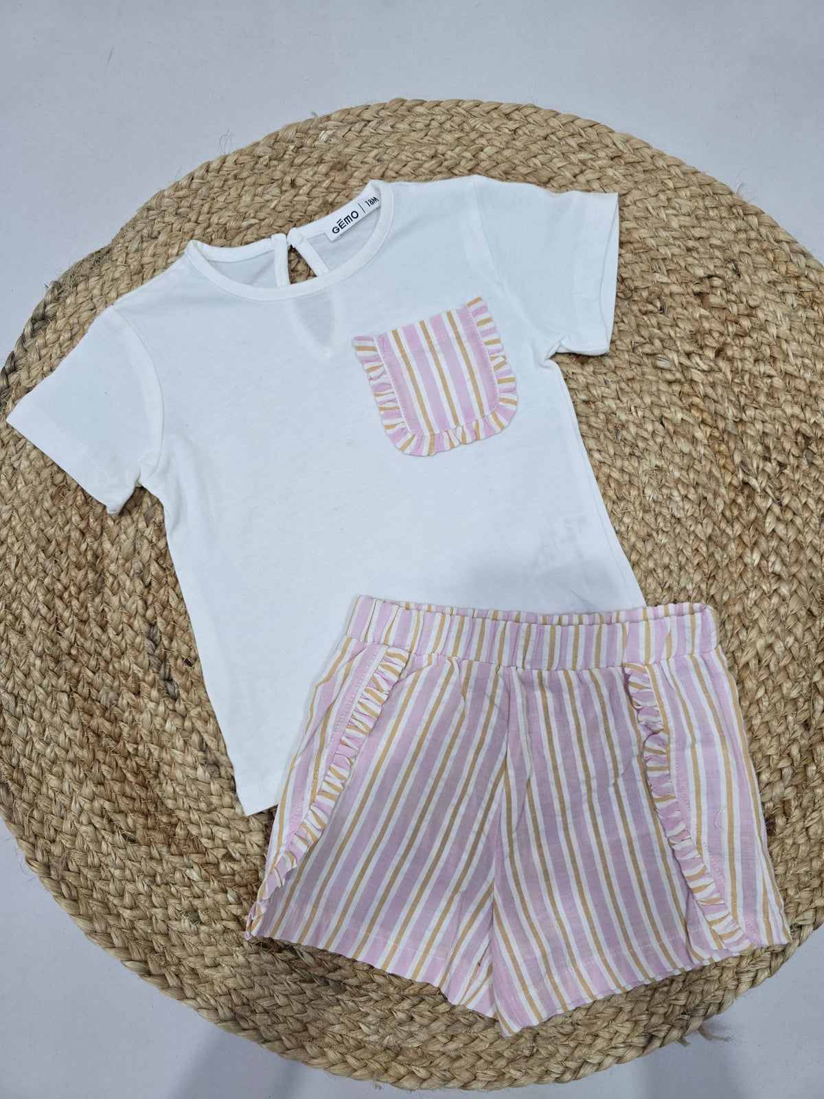 Girl's short set - pink