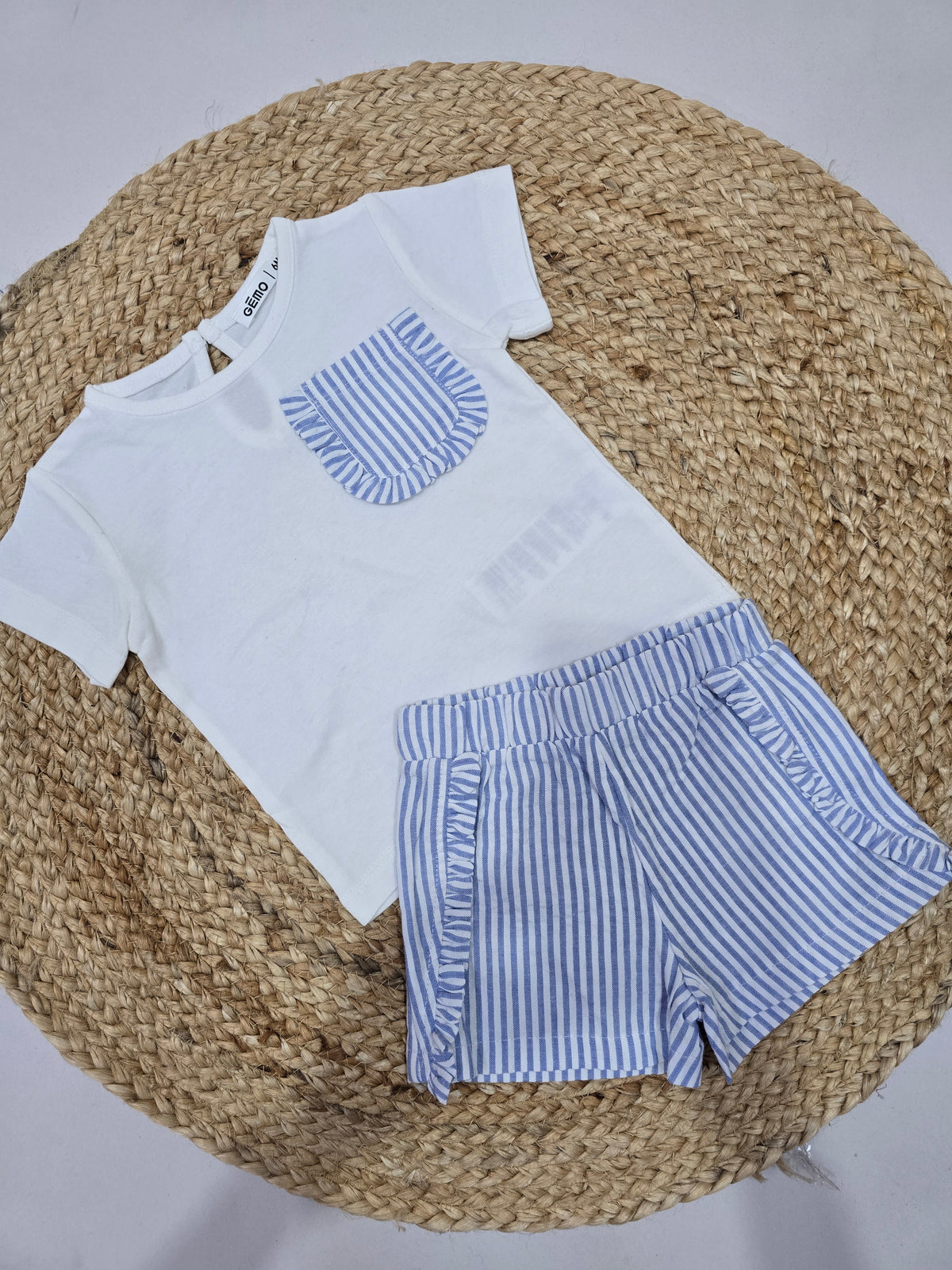Girl's short set - blue