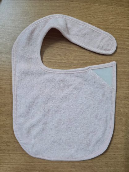 Baby's bibs - fluffy pink