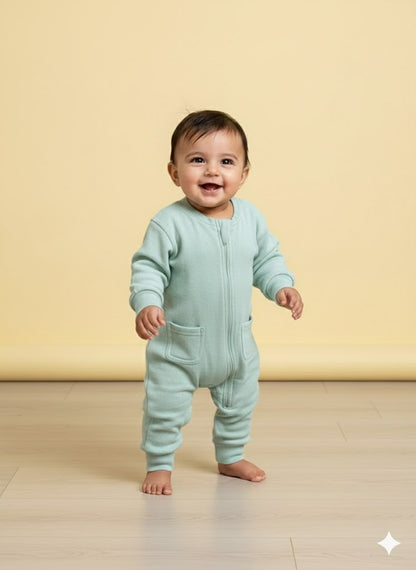 Baby's FS loop knit jumpsuit