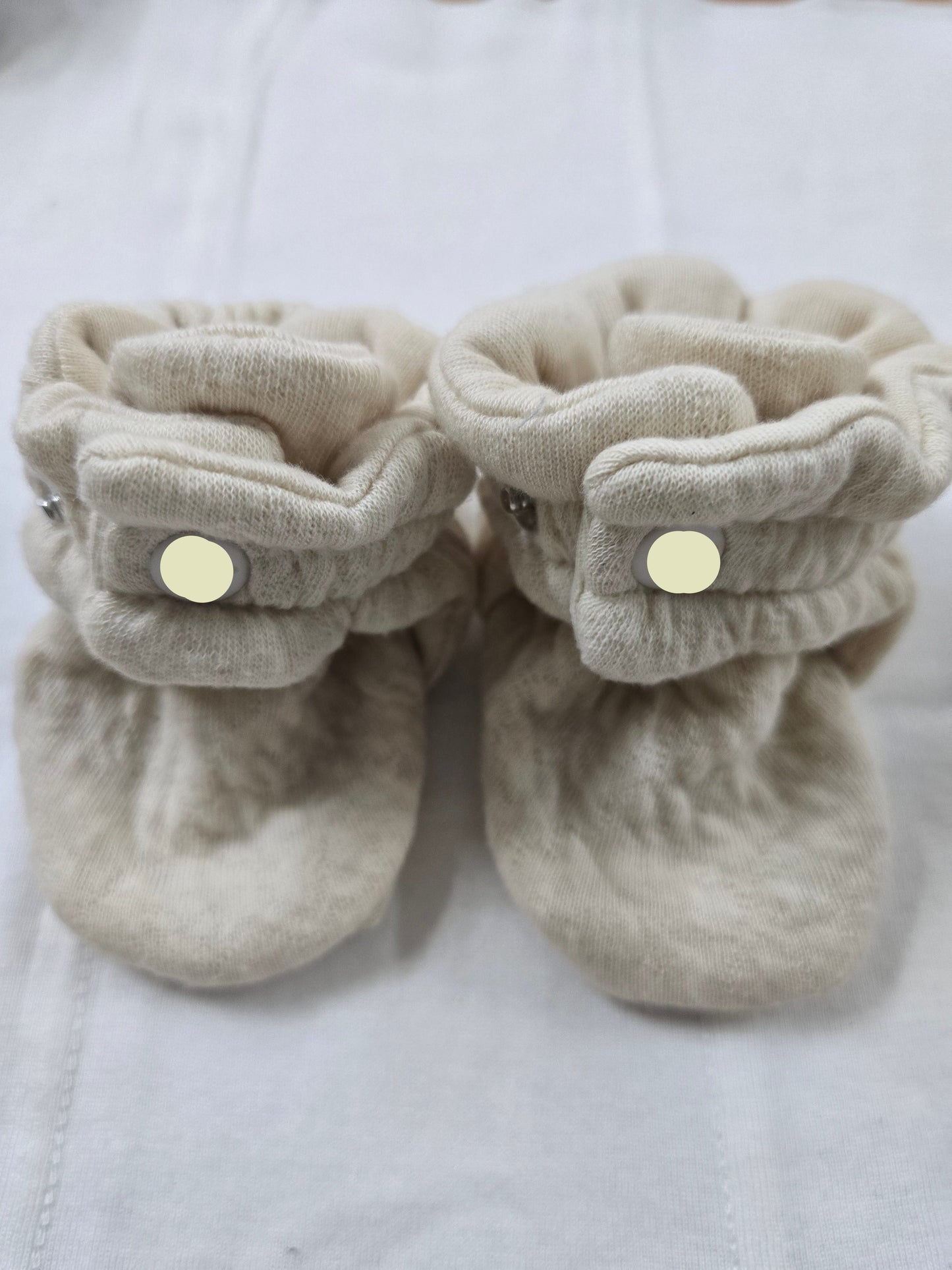 Baby's booties – pastel beige