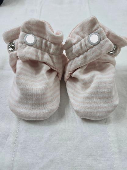 Baby's booties – stripe pink