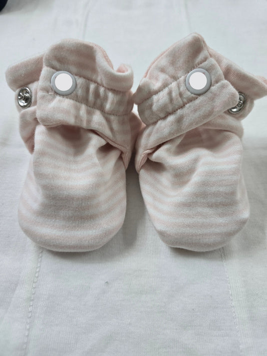 Baby's booties – stripe pink