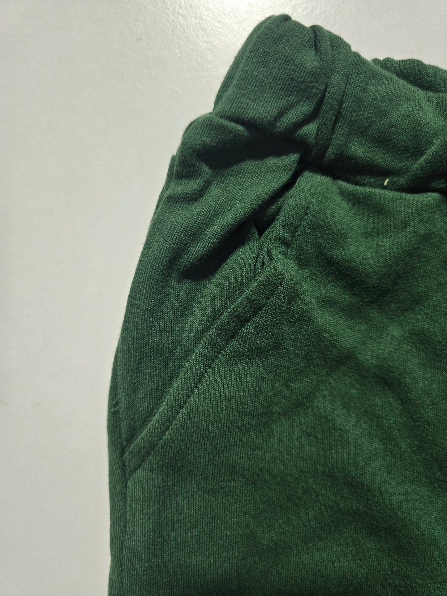 Boy's loop knit pant - cut green