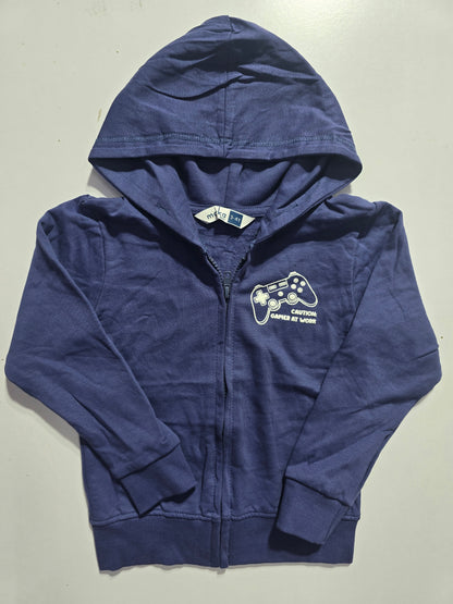 Boy's loop knit hoodie - game