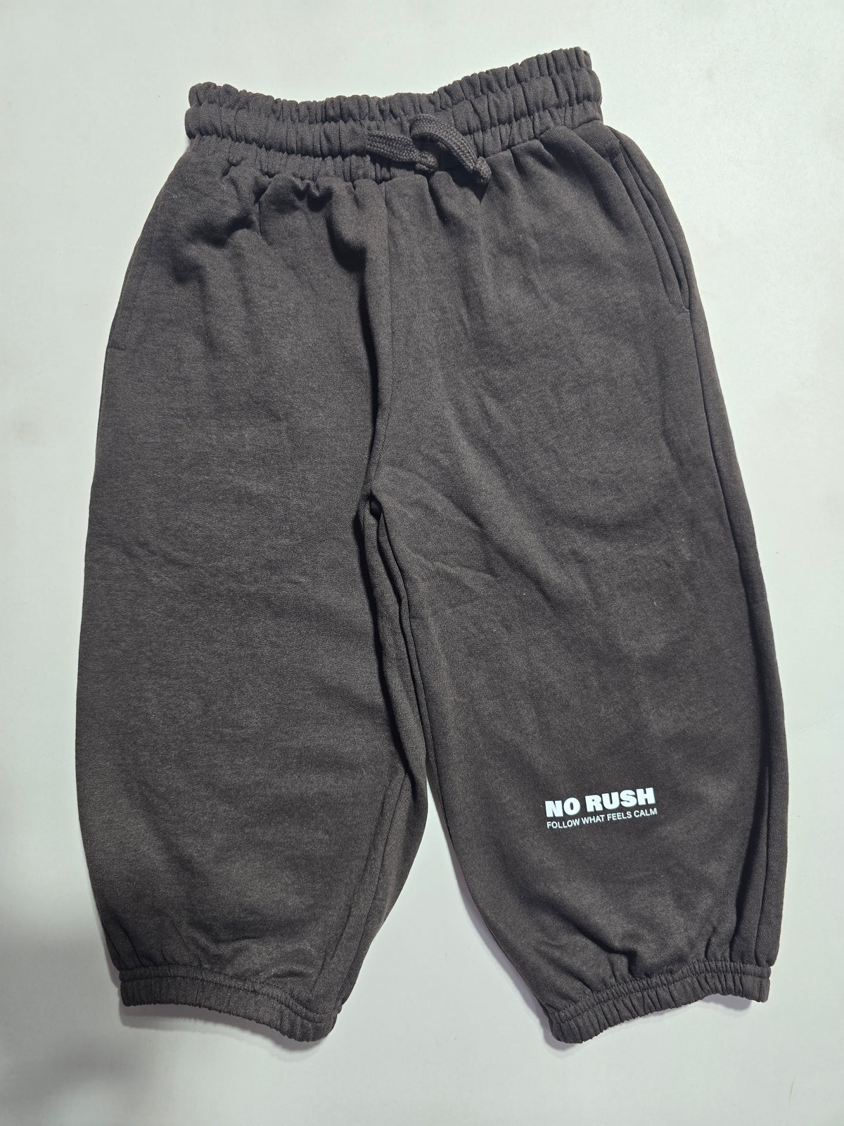 Boy's tracksuit pant set - charcol brown