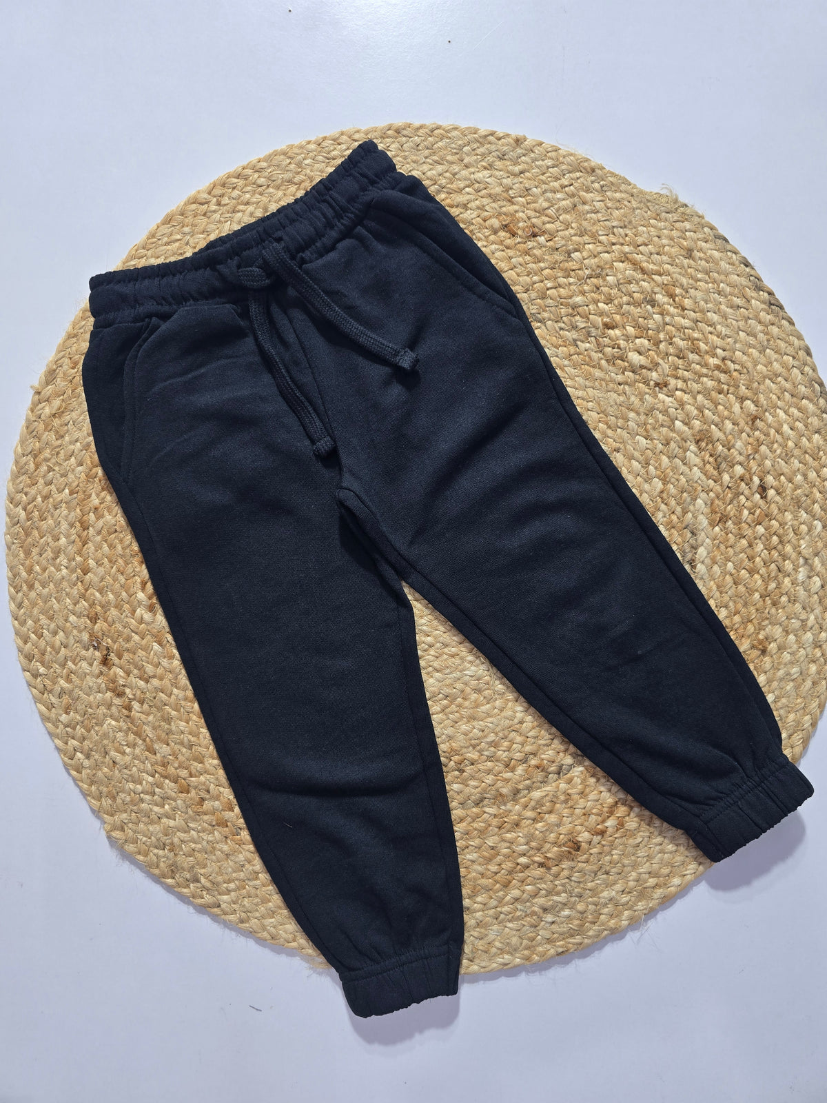Boy's loop knit pant - black