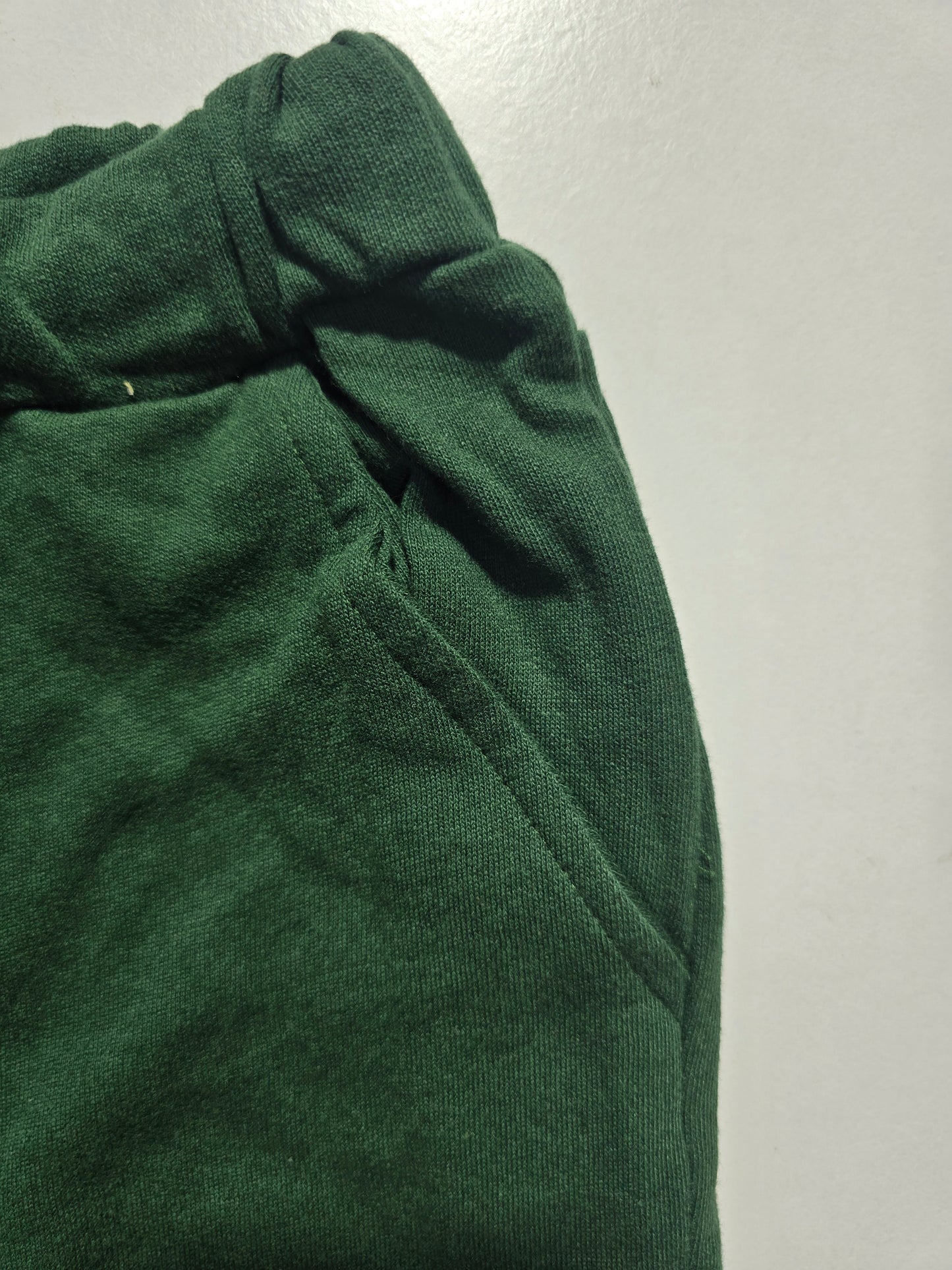 Boy's loop knit pant - cut green
