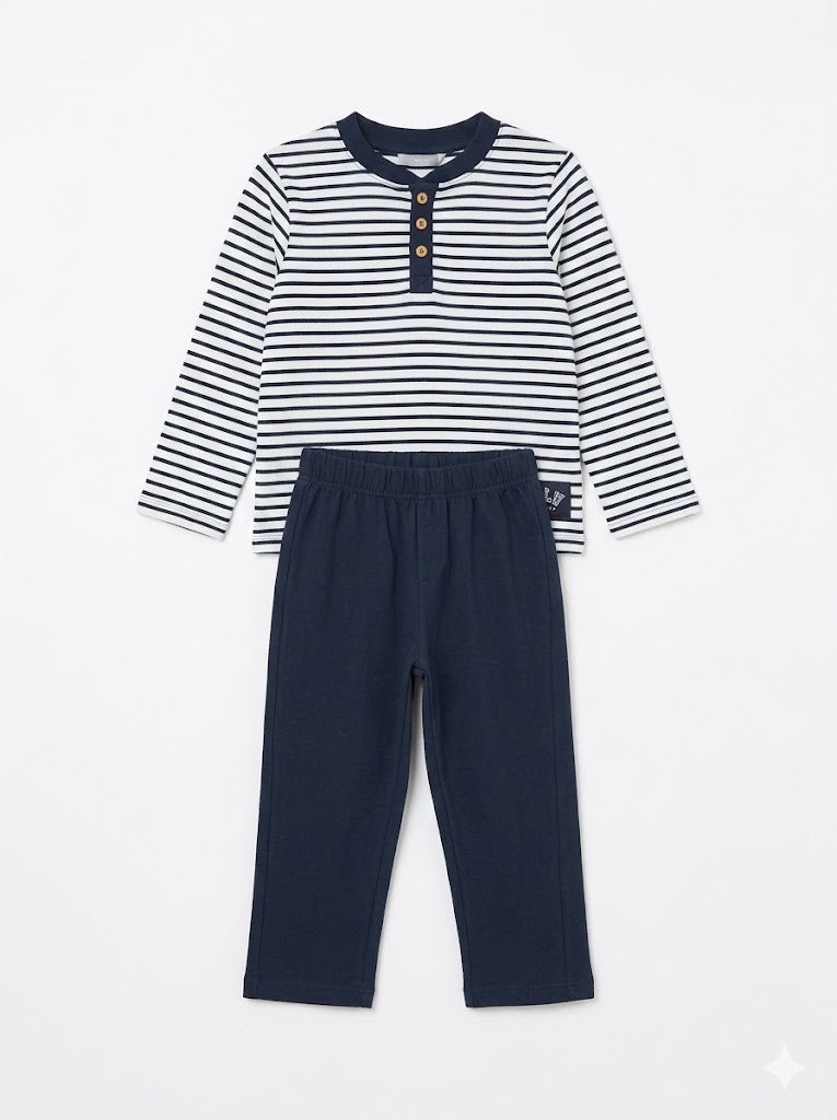 Boy's pant set -whitenevy