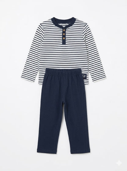 Boy's pant set -whitenevy