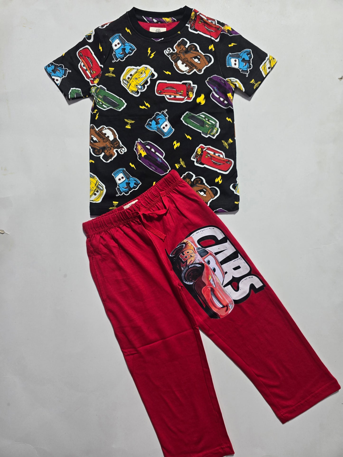 boy's pant set - red car