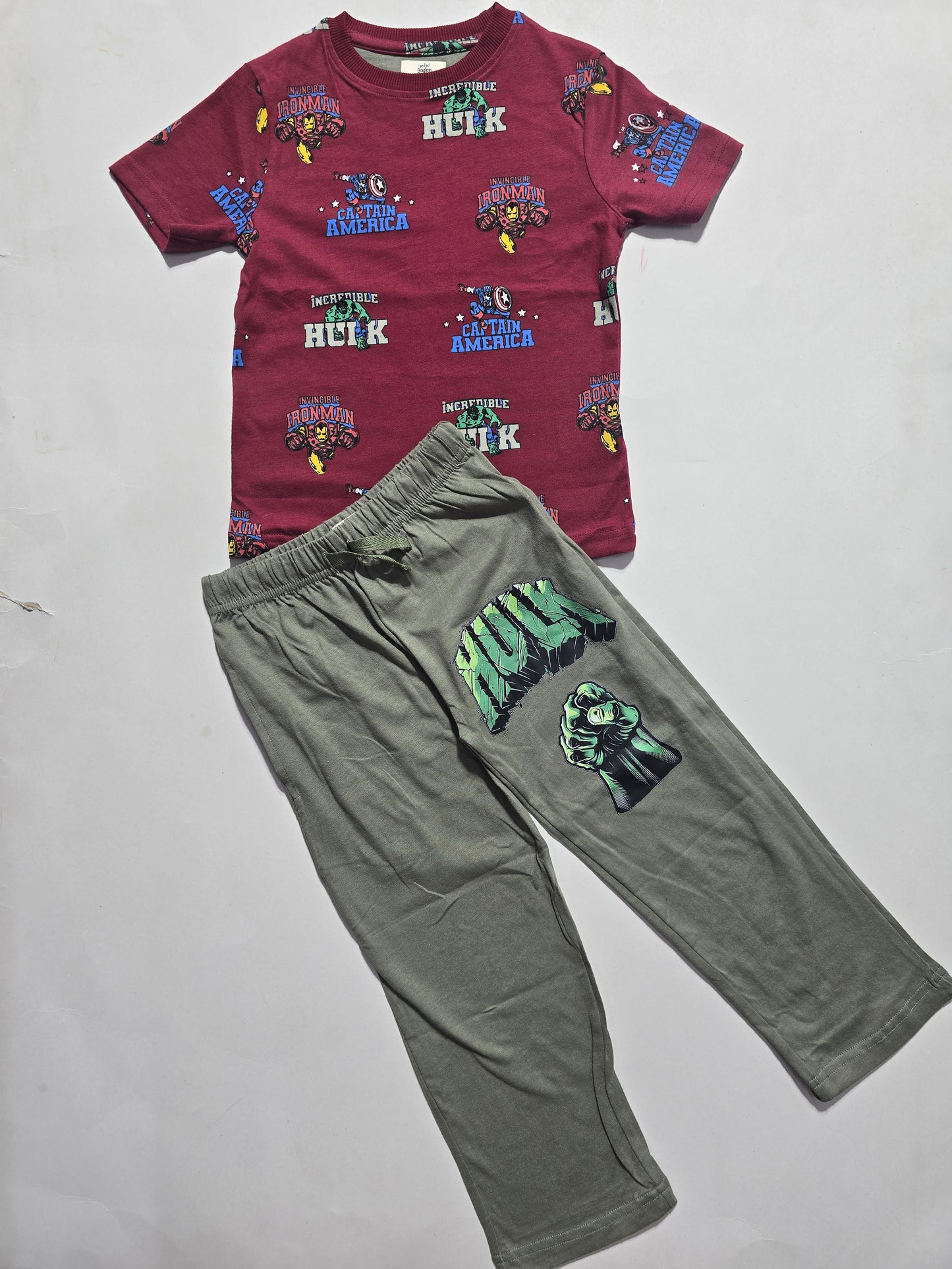 boy's pant set - hulk