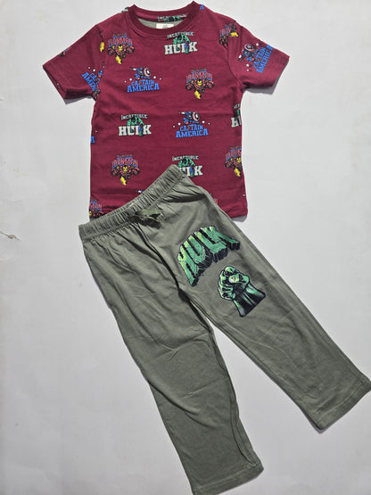 boy's pant set - hulk