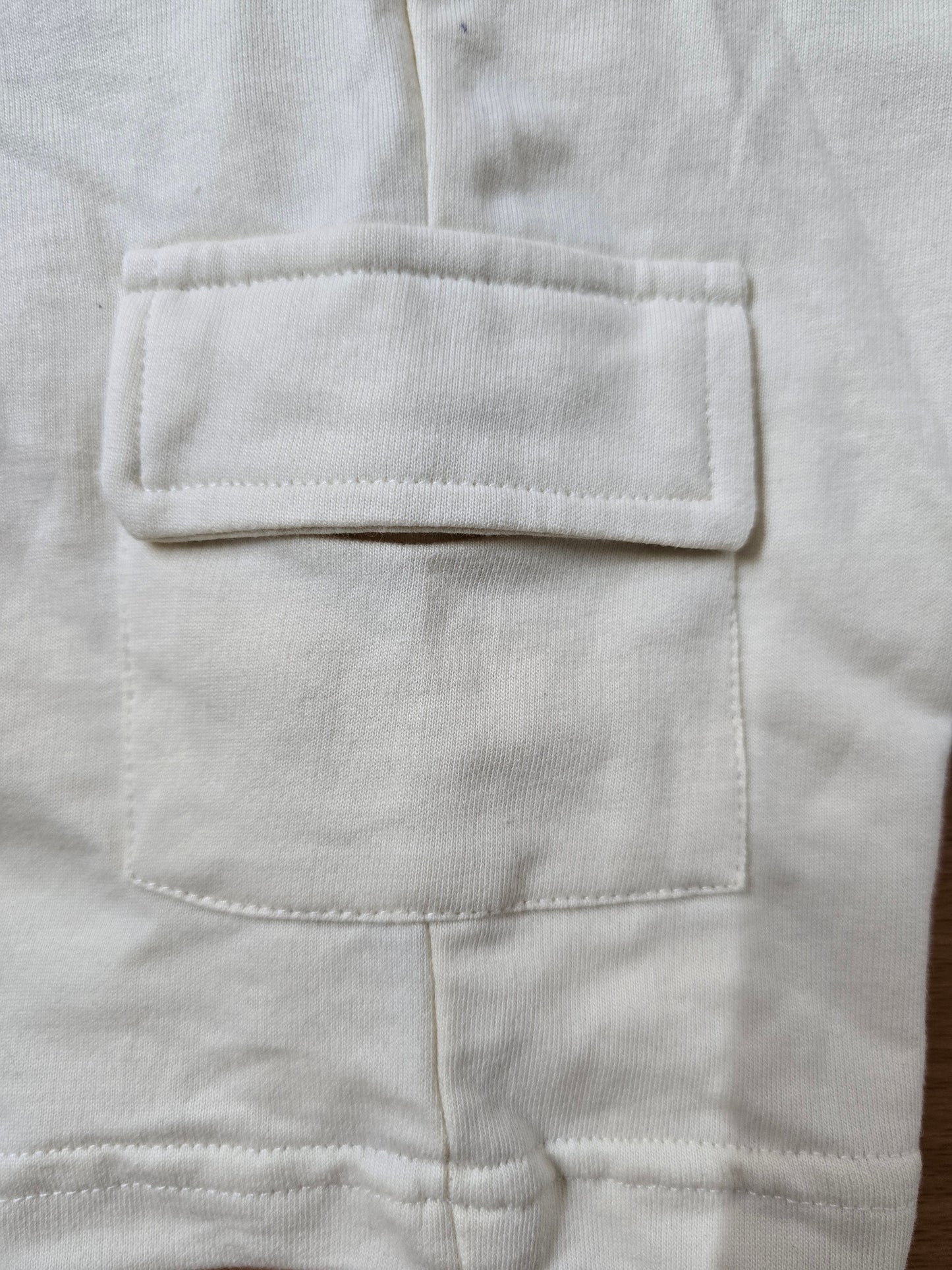 Boy's loop knit shorts - cream