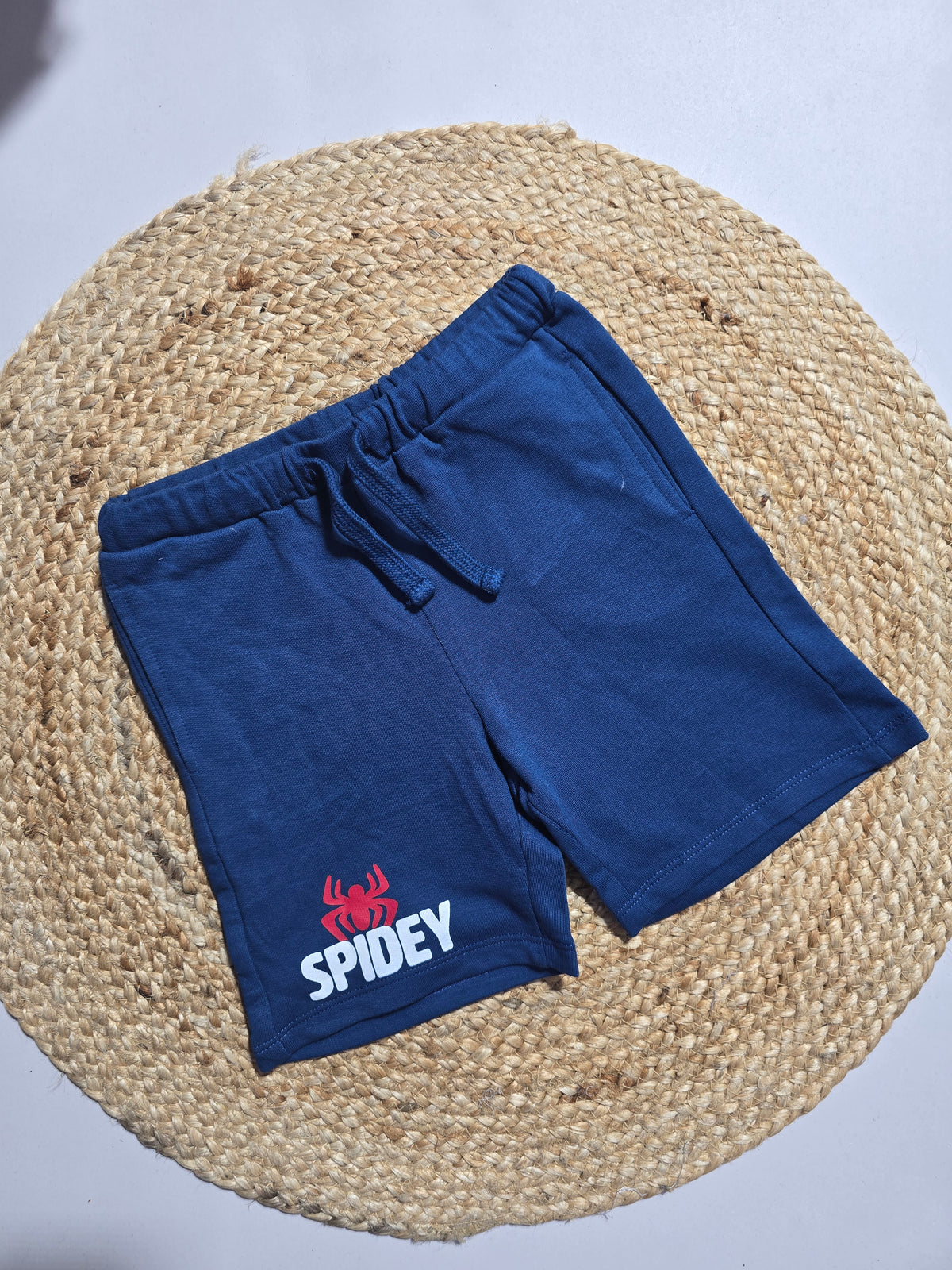 Boy's loop knit shorts - spider