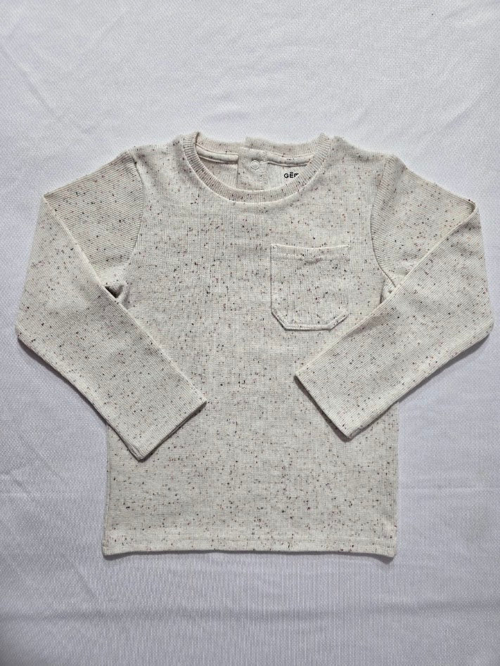 Boy's t-shirt - halfwhite dots