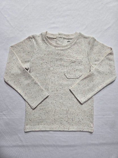 Boy's t-shirt - halfwhite dots