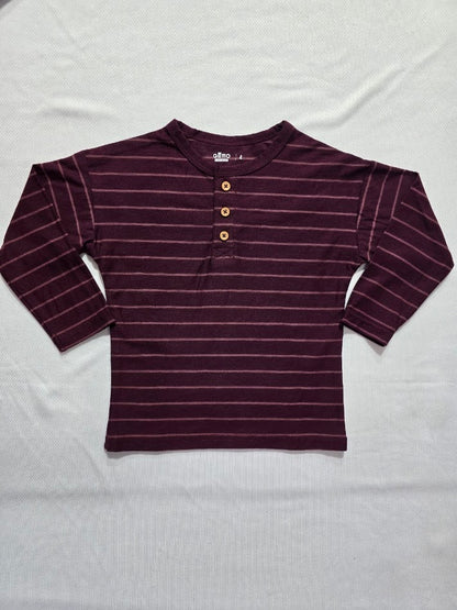 Boy's t-shirt - maroon stripes