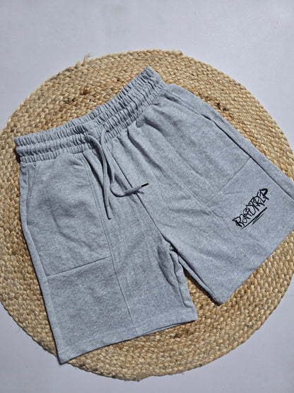 Boy's loop knit shorts - grey