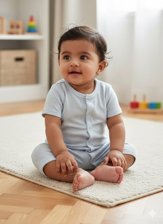 Baby's half jumpsuit