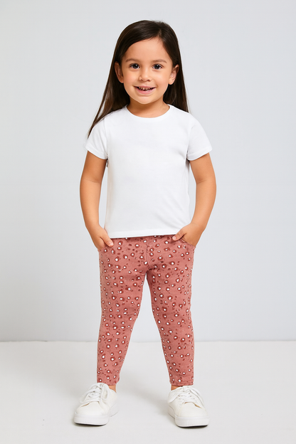 Girl's loop knit 3/4th pant