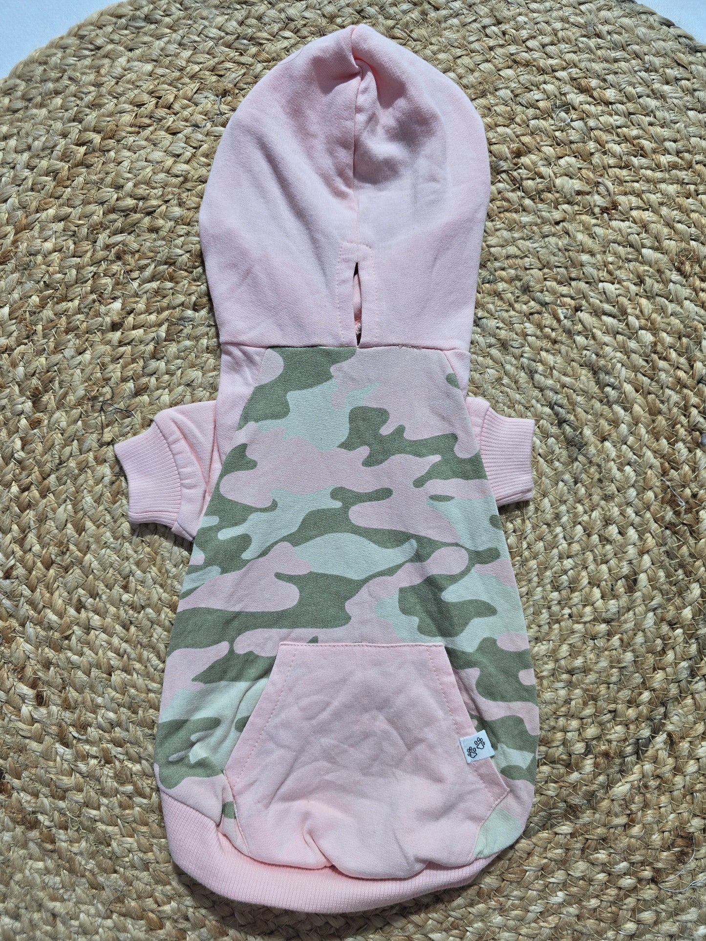 Hoodie for Dogs - pink military