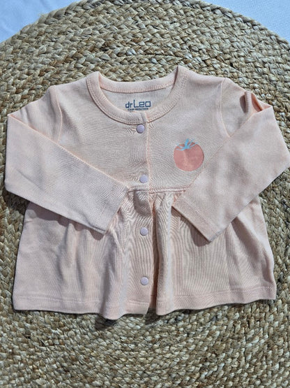 Baby's FS frock - sandle tomato