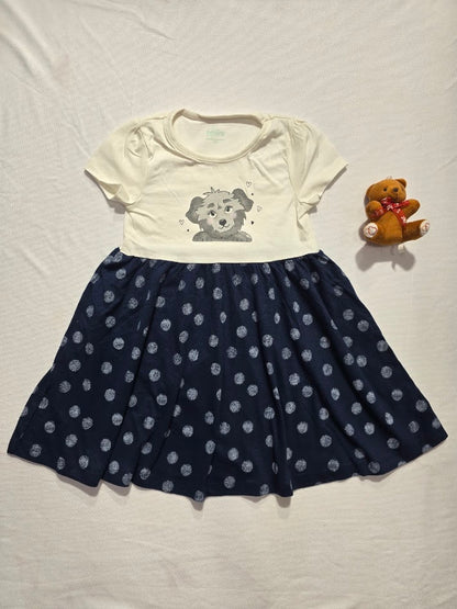 Girl's frock - nevy bear