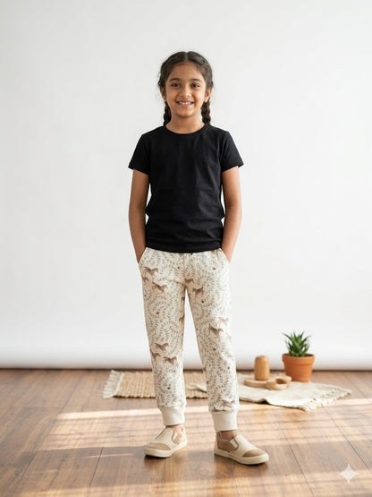 girl's loop knit pant - horse
