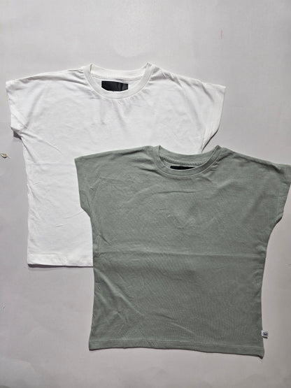 Girl's cap sleeve t-shirt - (2pcs combo)3