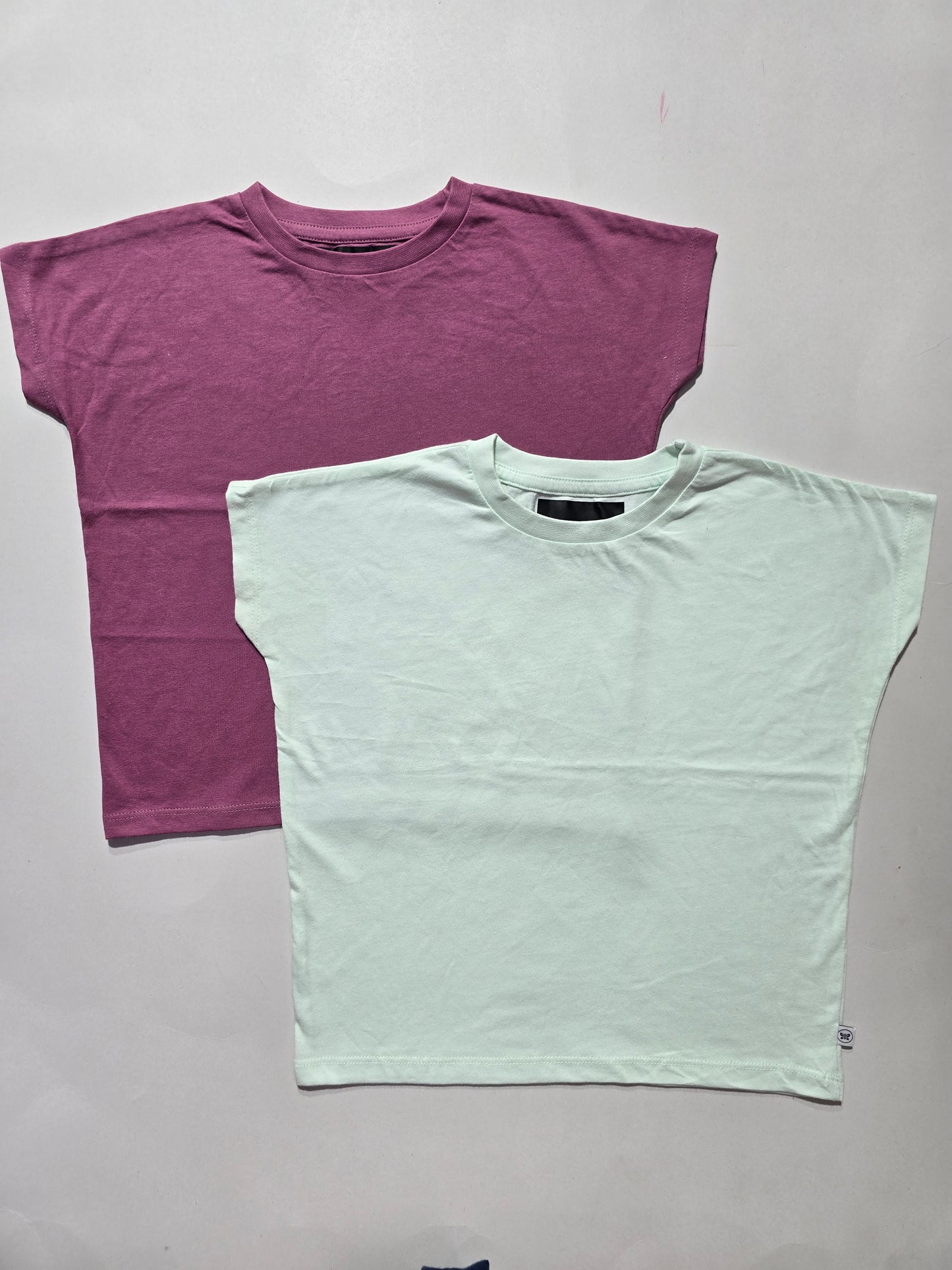 Girl's cap sleeve t-shirt - (2pcs combo)5