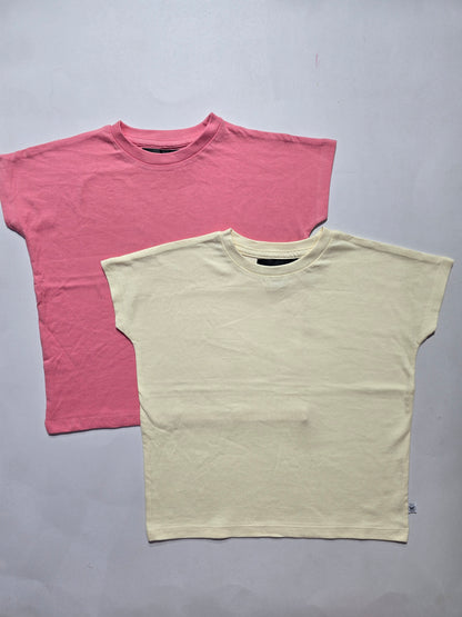 Girl's cap sleeve t-shirt - (2pcs combo)6