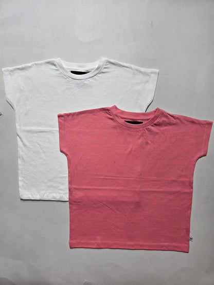 Girl's cap sleeve t-shirt - (2pcs combo)7