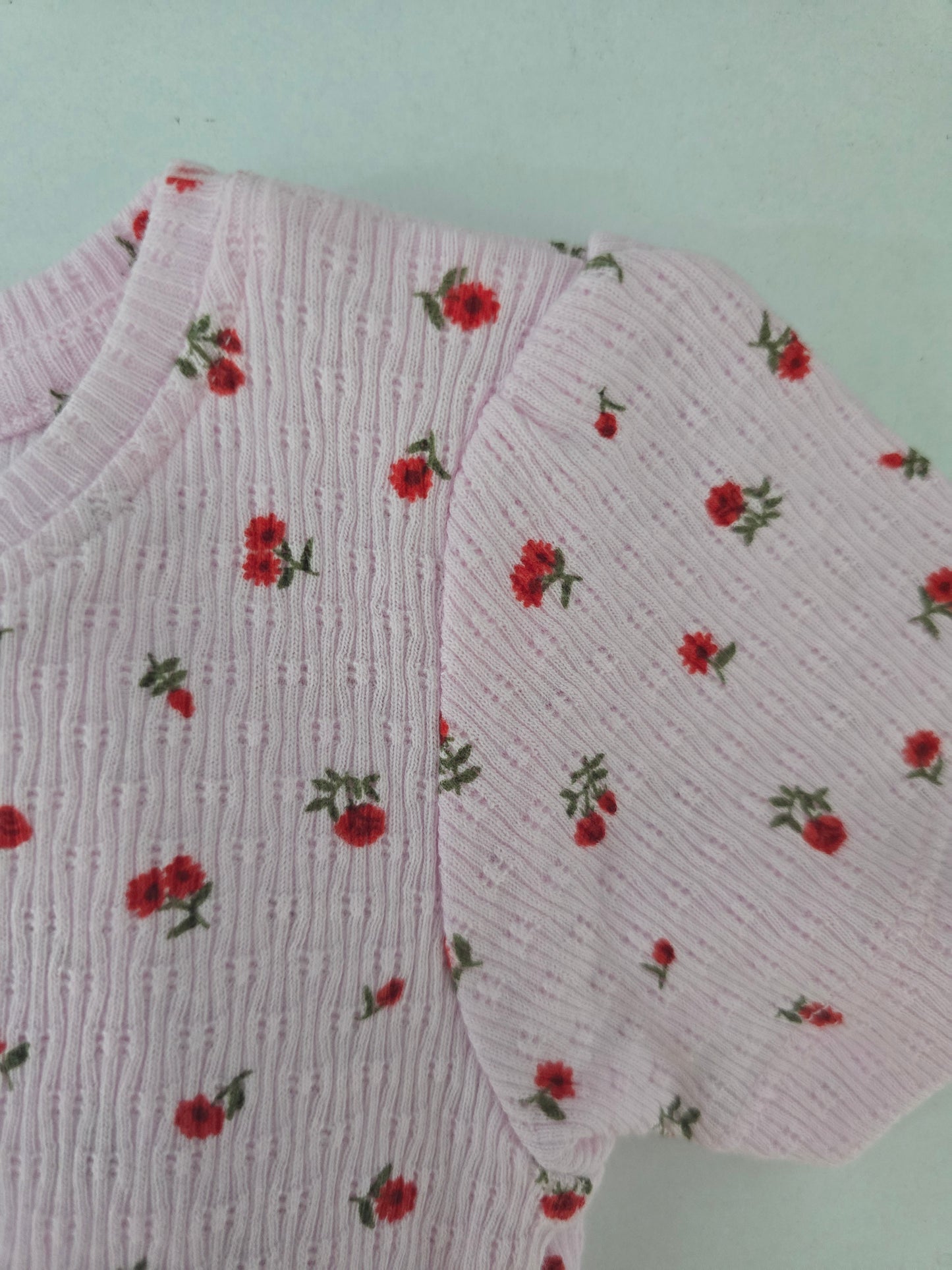 Baby girl's pant set - pink rose
