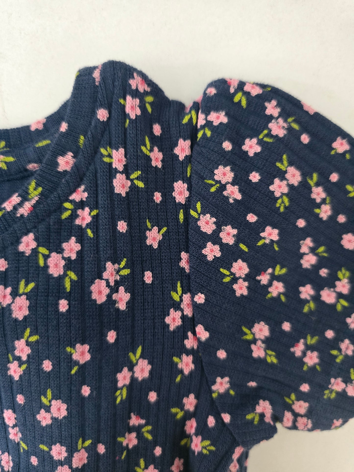 Baby girl's pant set - navy buds