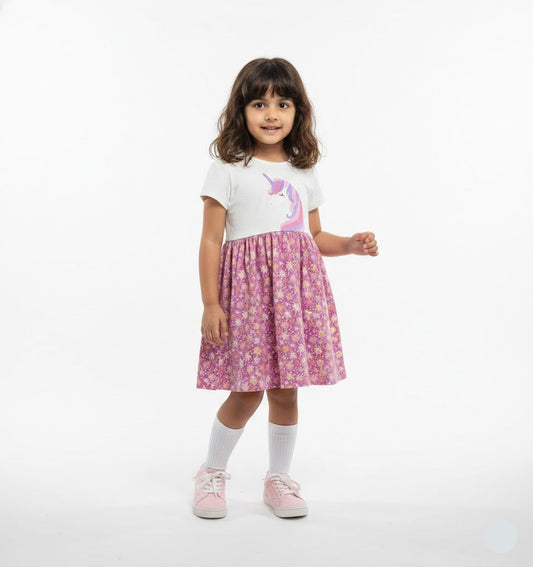 girls frock unicorn