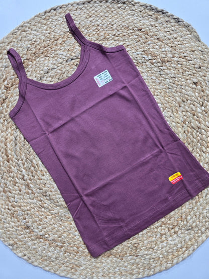 Girl's slip - plum purple