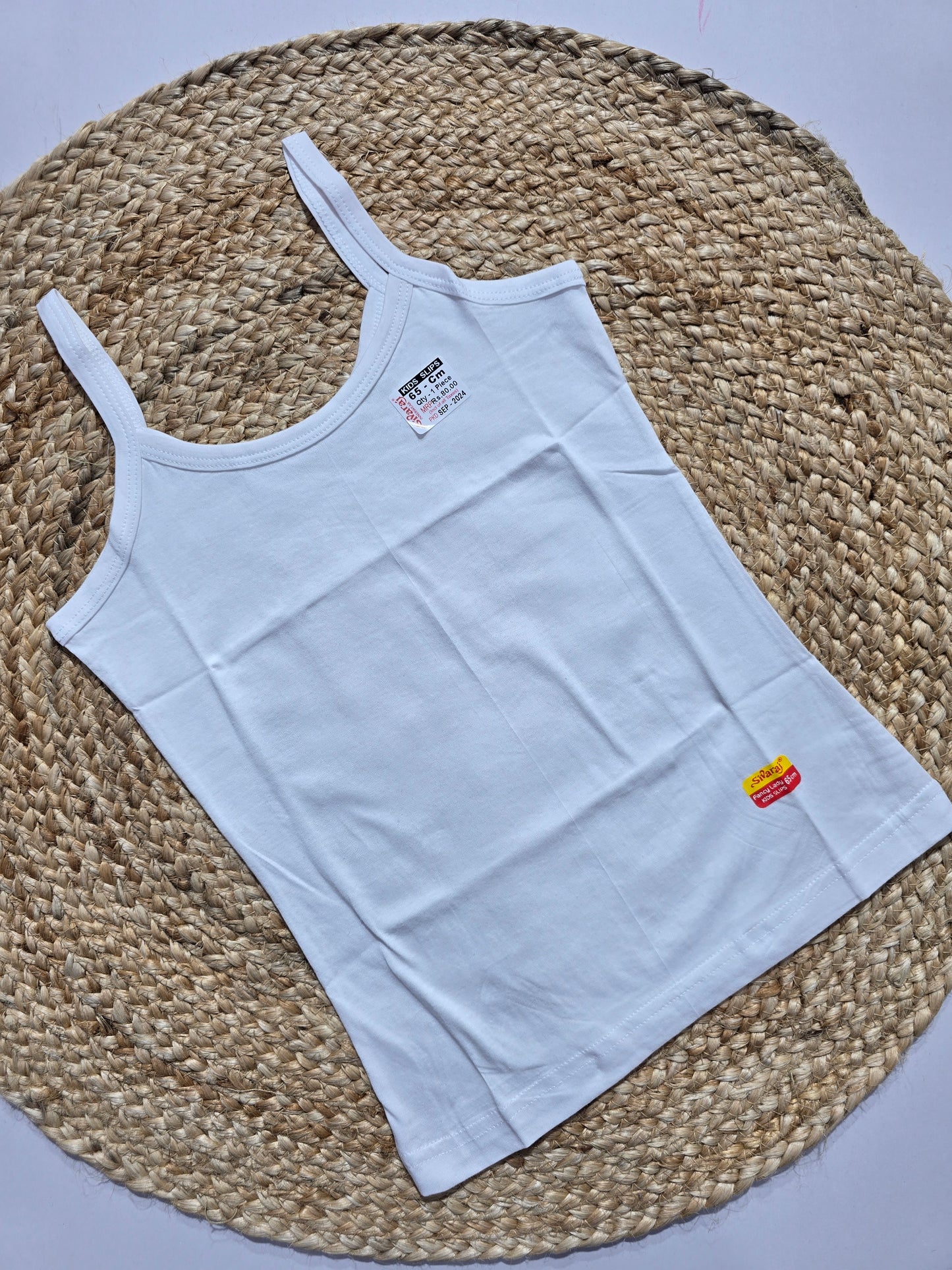 Girl's slip - white