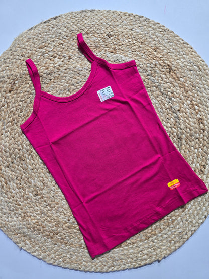 Girl's slip - dark pink