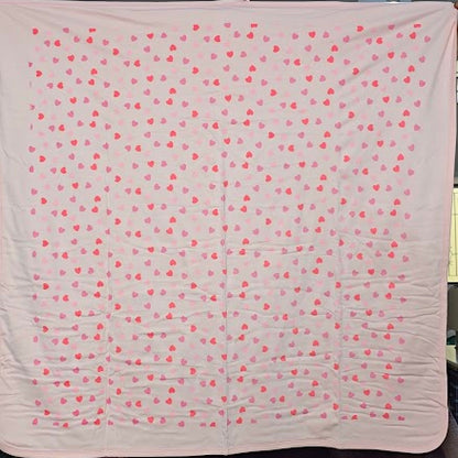 Baby's two layer blanket – hearts