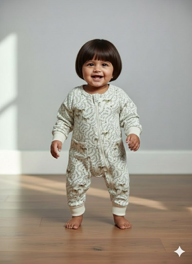 Baby's FS loop knit jumpsuit