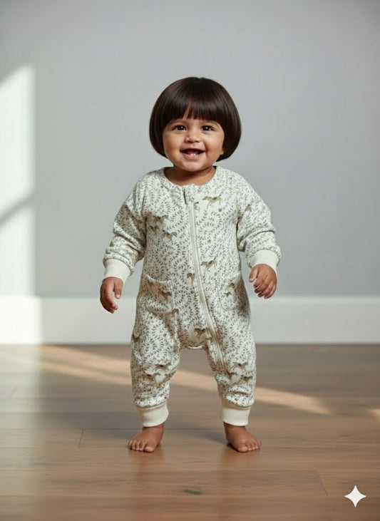 Baby's FS loop knit jumpsuit