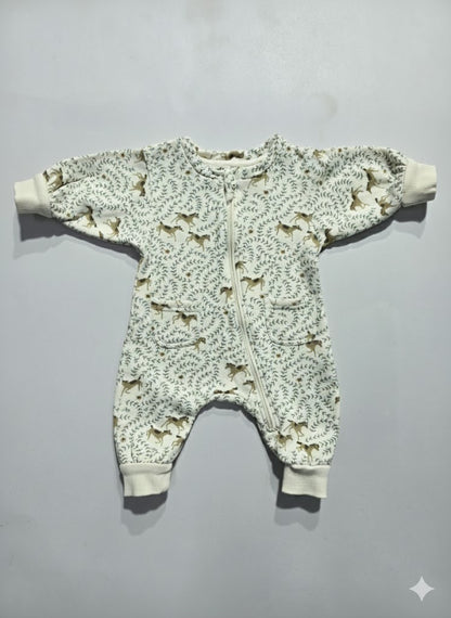 Baby's FS loop knit jumpsuit